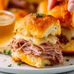 French Dip Slider Sandwiches with Roast Beef and Swiss Cheese Recipe