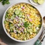 Fresh & Healthy Cilantro Lime Pasta Salad (Super Creamy!) Recipe