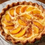 Homemade Peach Custard Pie Recipe