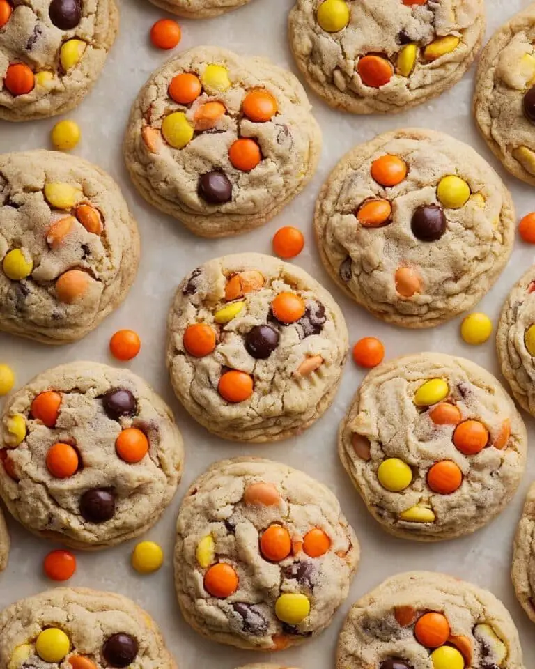 Reese’s Pieces Peanut Butter Cookies Recipe