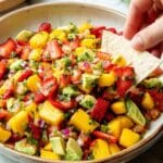 Bright and Fresh Avocado Strawberry Mango Salsa Recipe
