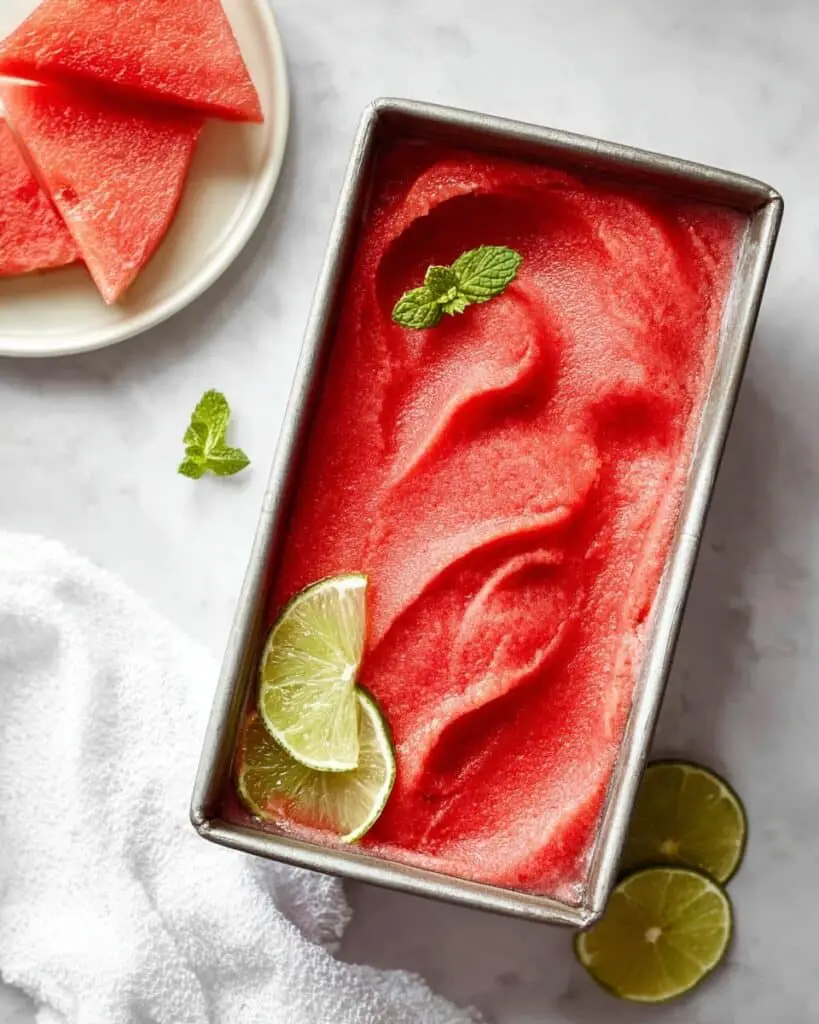 Homemade Watermelon Sorbet Recipe