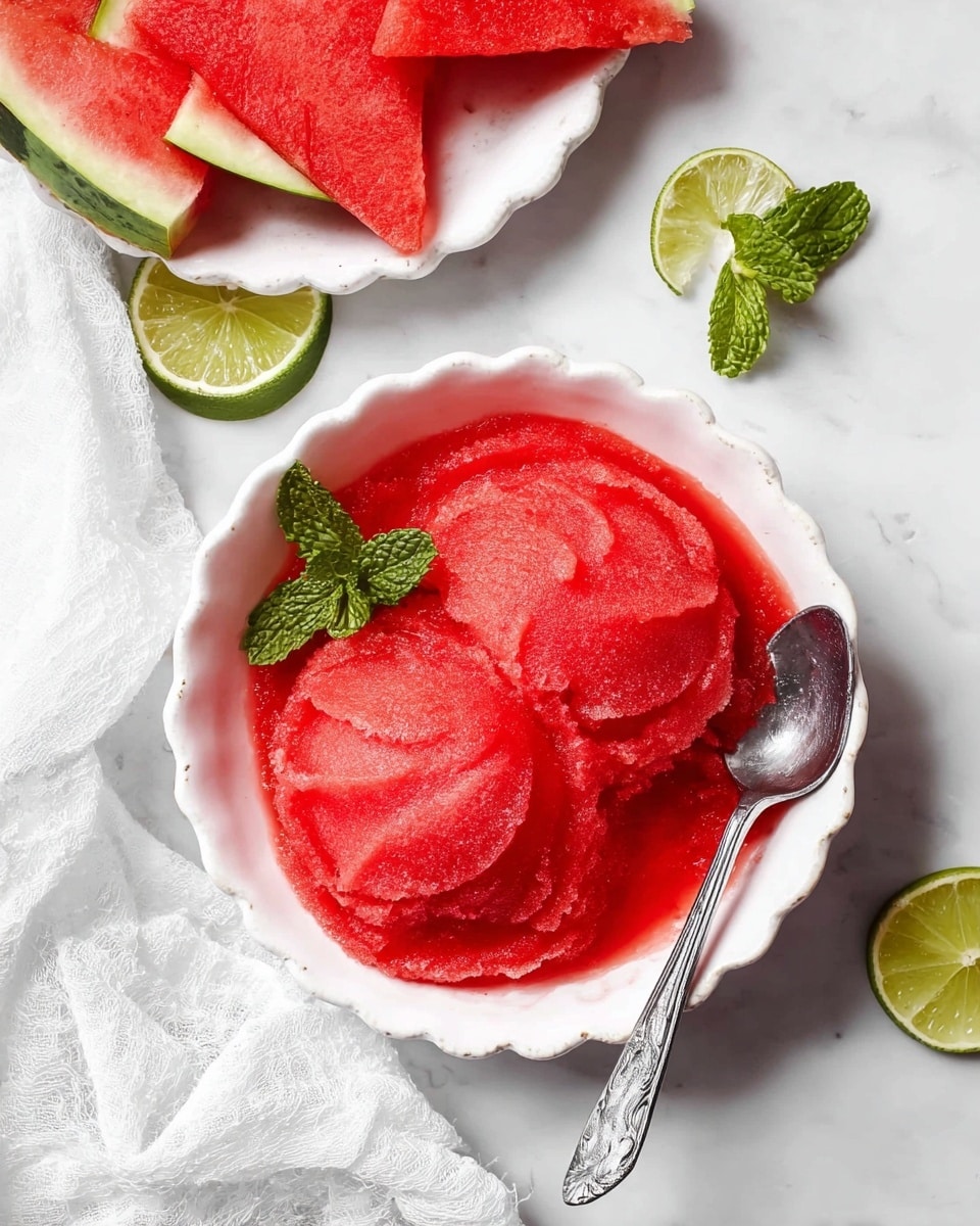 Homemade Watermelon Sorbet Recipe