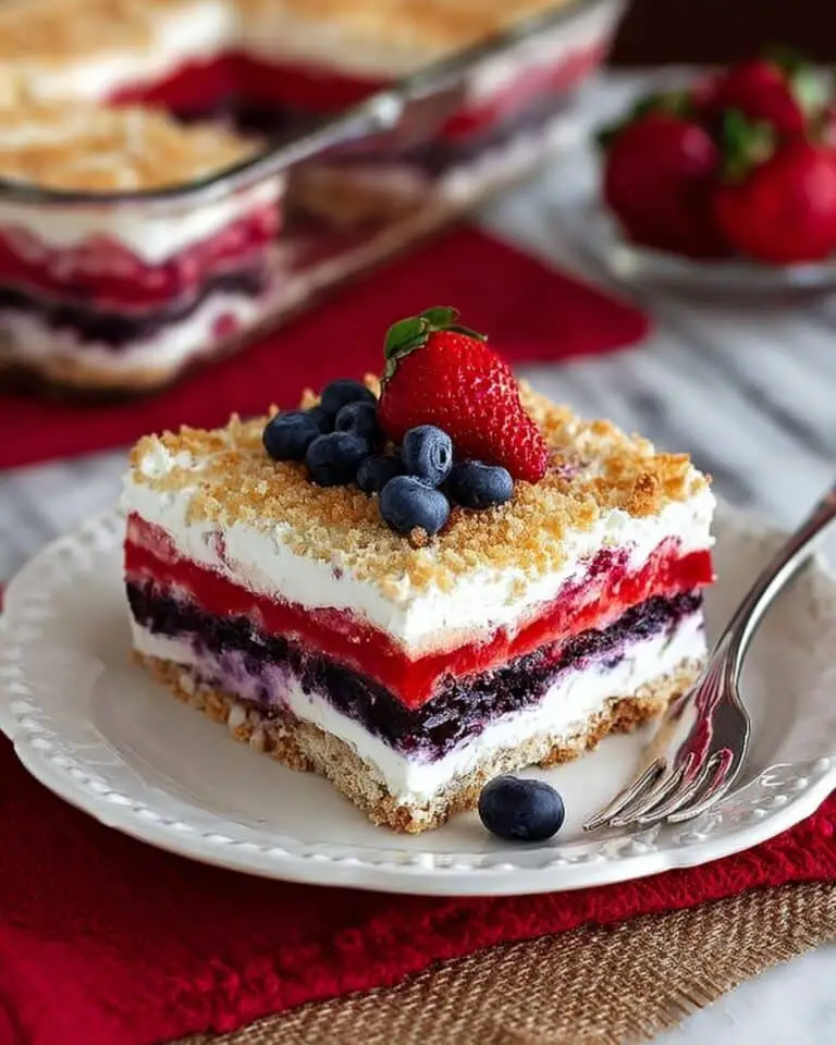 Red White & Blue Mixed Berry Yum Yum Recipe