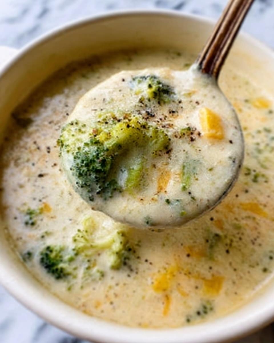 Creamy Broccoli Cheddar Soup Recipe