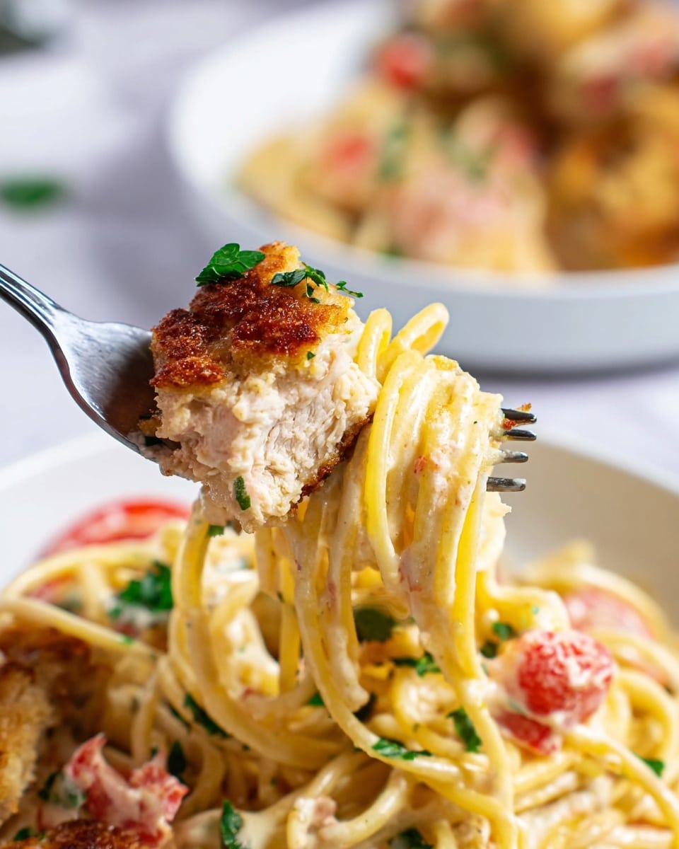 Herb Crusted Chicken with Tomato Cream Sauce Recipe