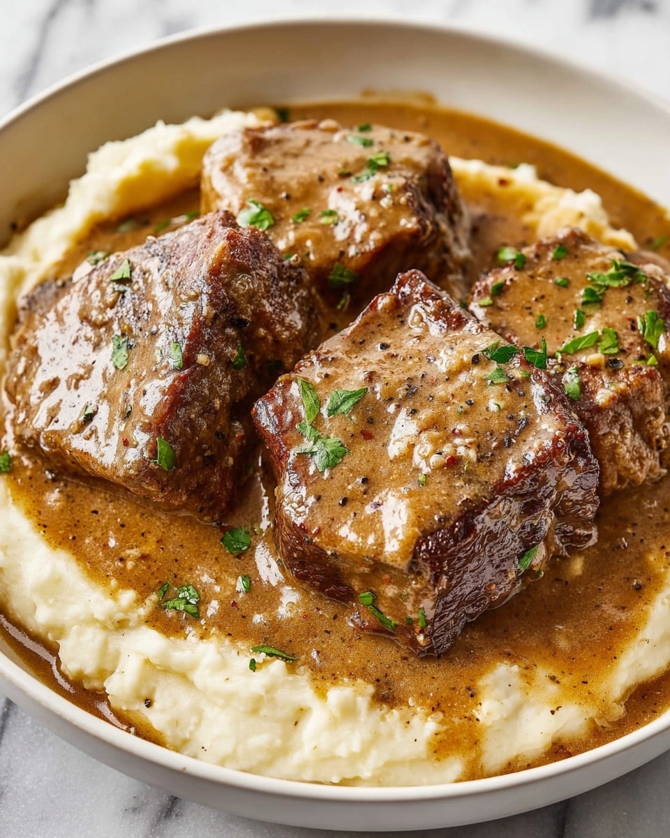 Crockpot Cube Steak with Rich Gravy Recipe