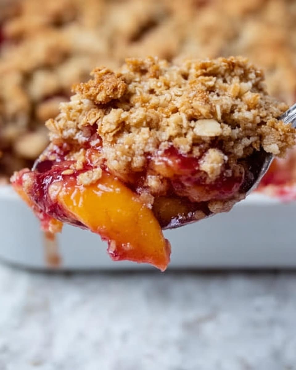 Peach & Strawberry Crisp Recipe