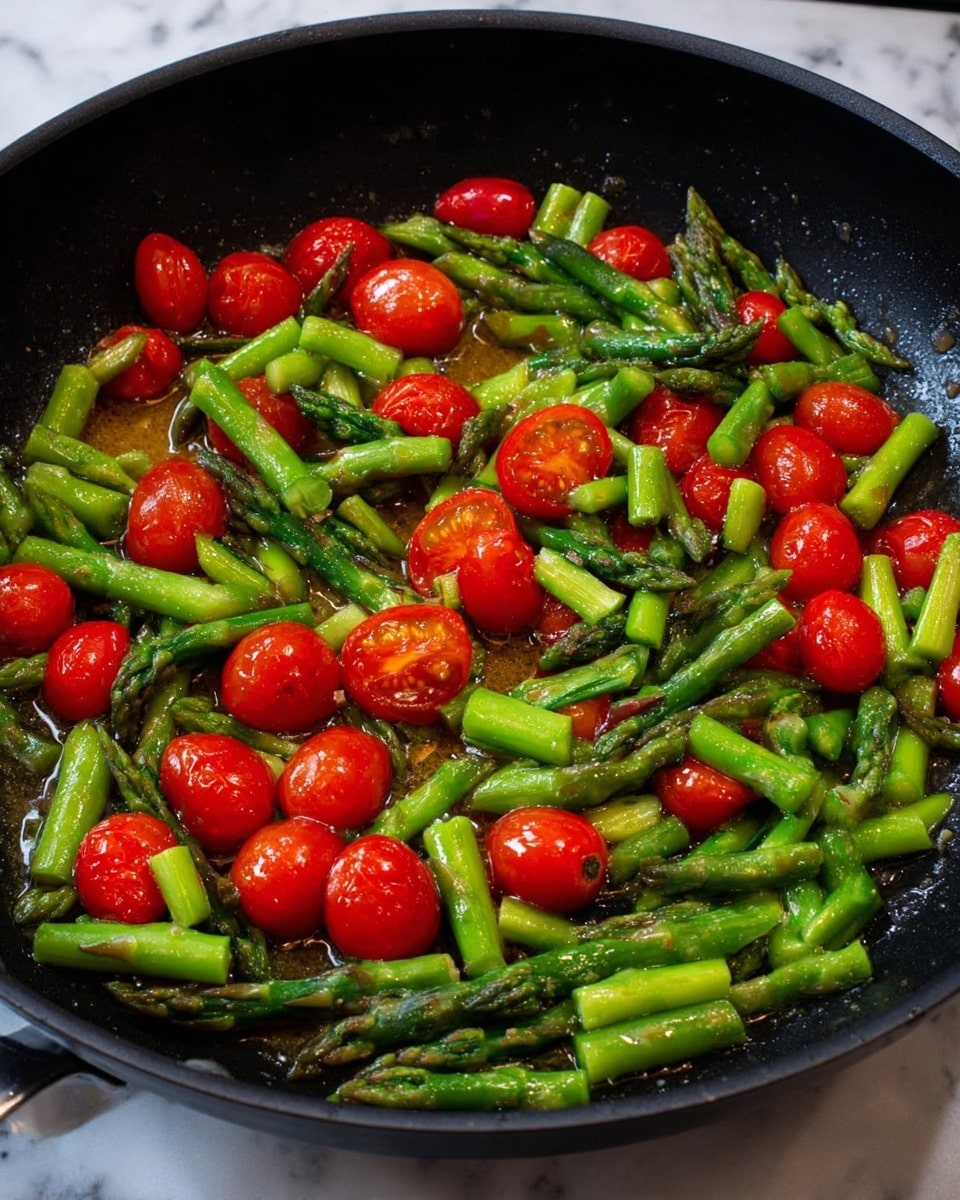 Fresh Ravioli with Tomato, Asparagus, and Herb Garlic Sauce Recipe