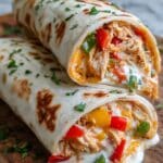 Chicken Bell Pepper Ranch Burritos Recipe