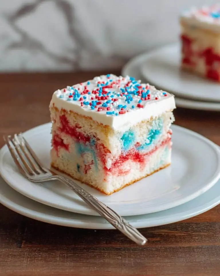 Red, White & Blue Poke Cake Recipe