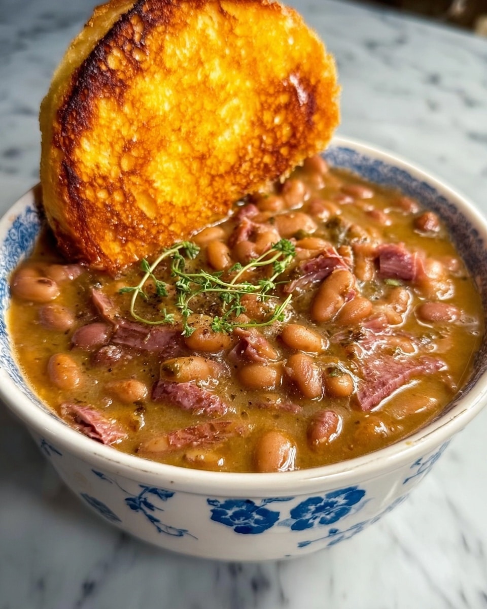Smoky Turkey Neck & Great Northern Bean Stew with Hoecakes Recipe