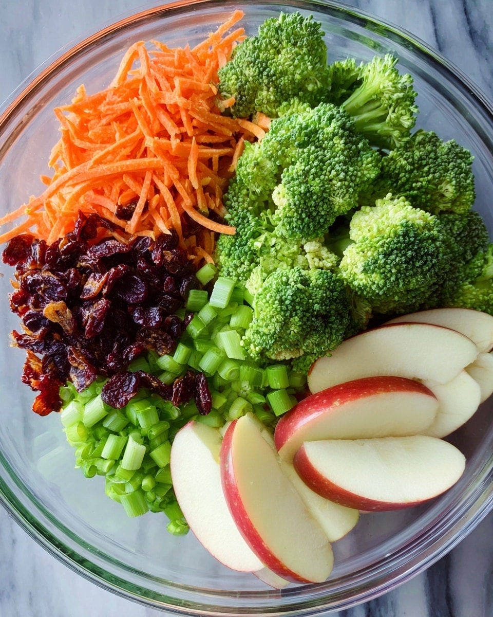 Broccoli Crunch Salad with Apples and Almonds Recipe