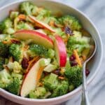 Broccoli Crunch Salad with Apples and Almonds Recipe
