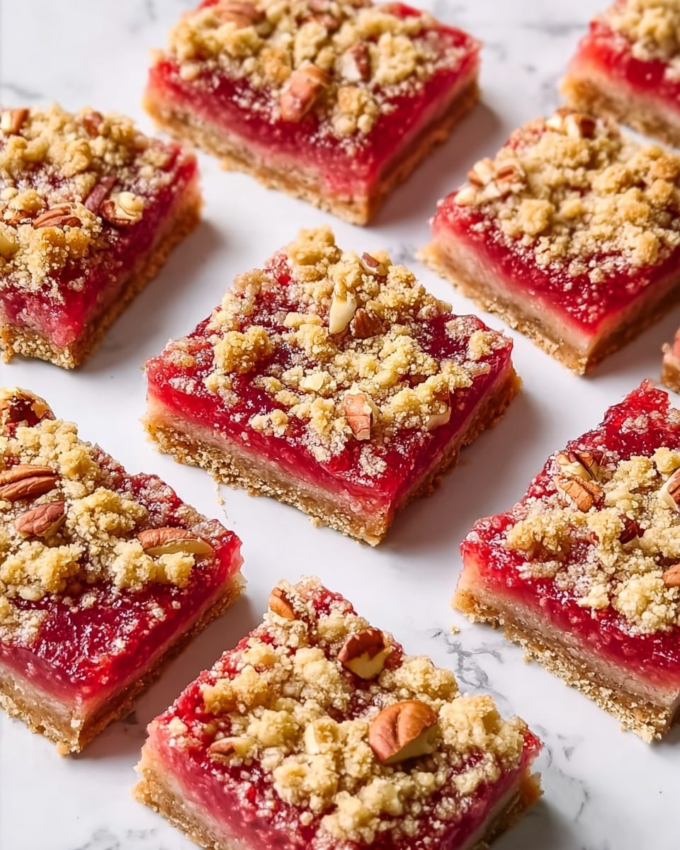 Strawberry-Rhubarb Bars Recipe