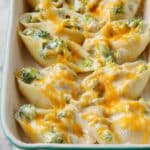 Cheesy Chicken & Broccoli Stuffed Shells Recipe