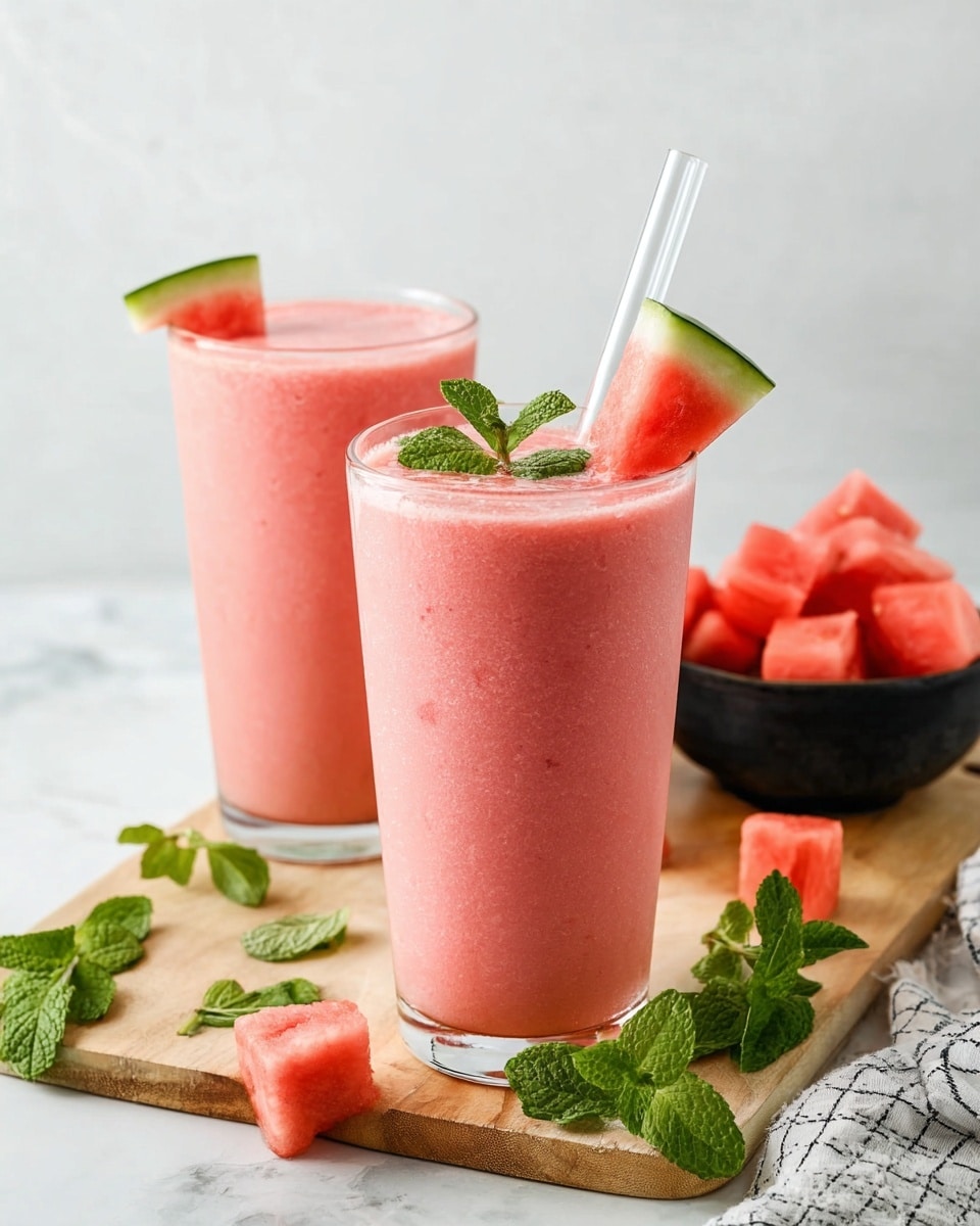 Creamy Watermelon Smoothie with Greek Yogurt Recipe