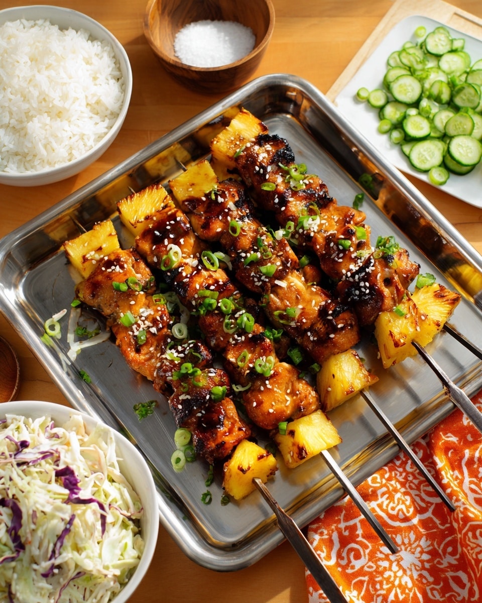Easy Hawaiian Chicken Kabobs Recipe