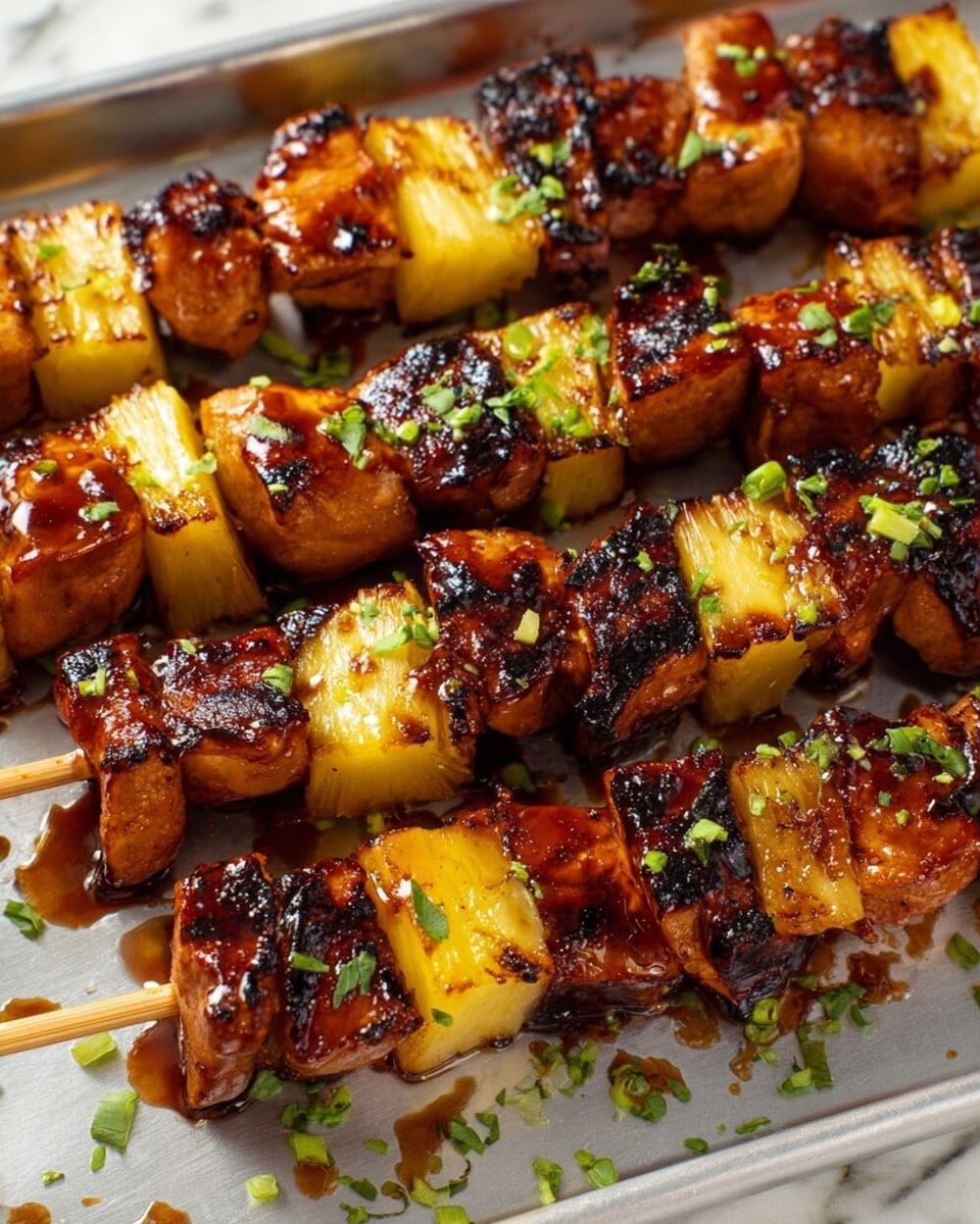 Easy Hawaiian Chicken Kabobs Recipe