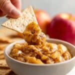 Apple Pie Dip with Cinnamon Sugar Tortilla Chips Recipe