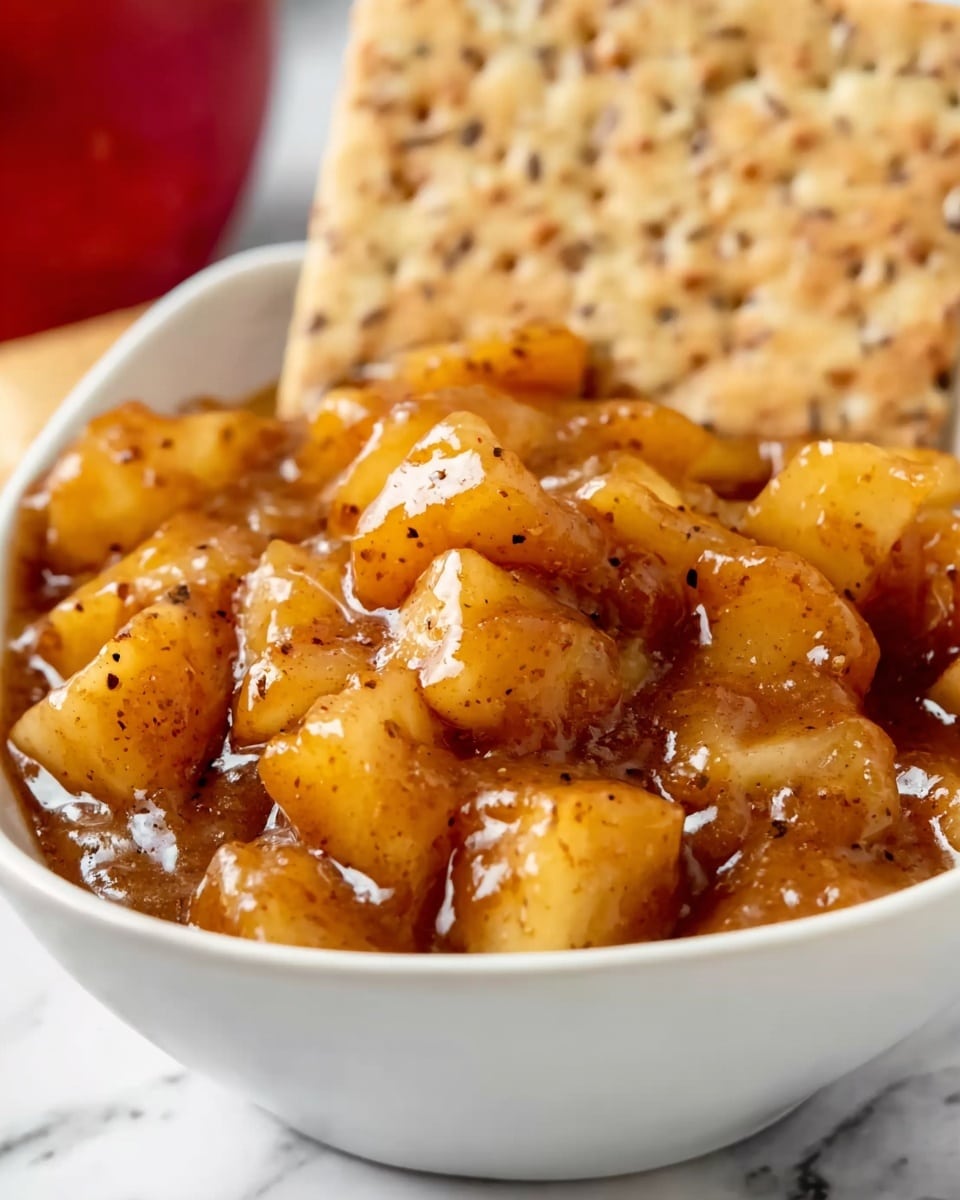 Apple Pie Dip with Cinnamon Sugar Tortilla Chips Recipe