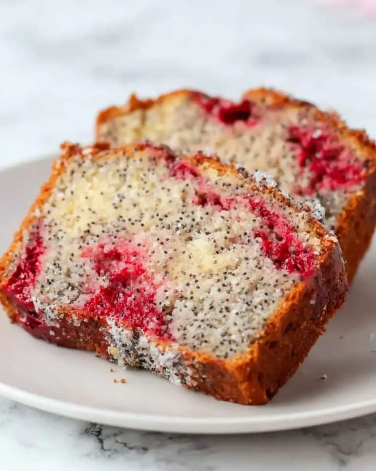 Cherry Almond Poppyseed Quick Bread