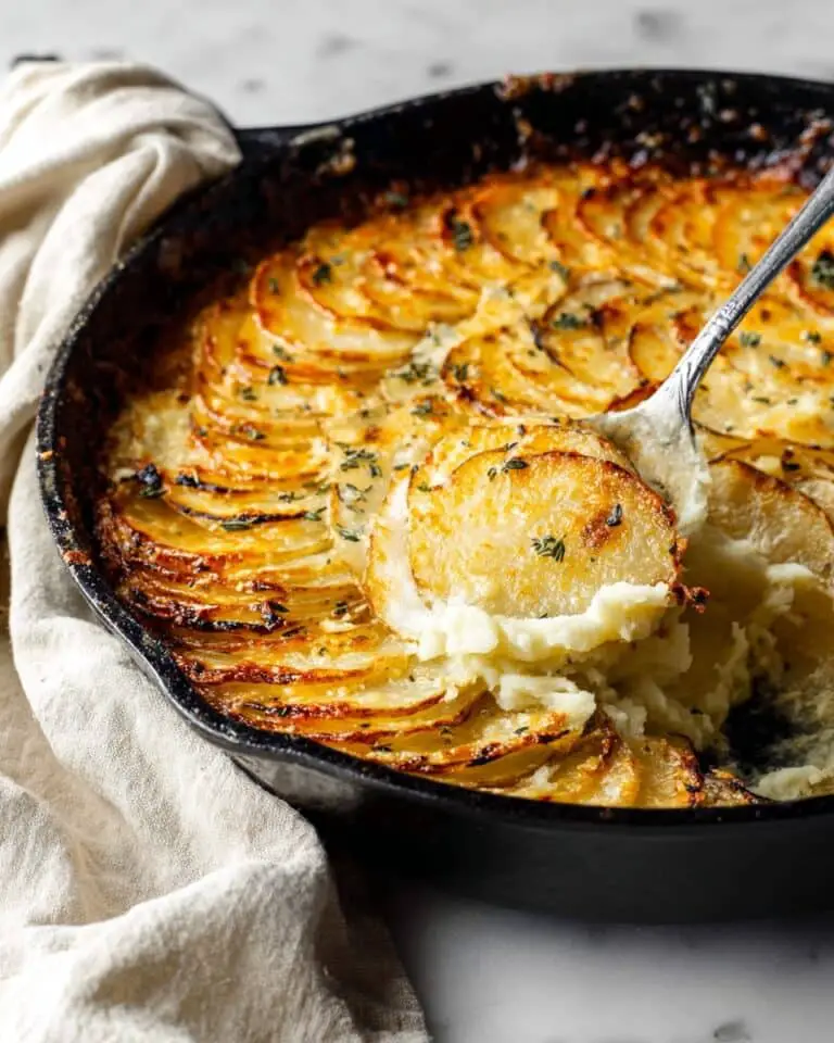 Crispy Parmesan and Gruyère Potato Gratin Recipe