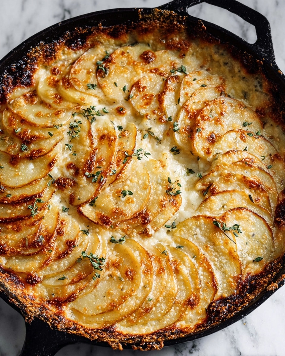 Crispy Parmesan and Gruyère Potato Gratin Recipe