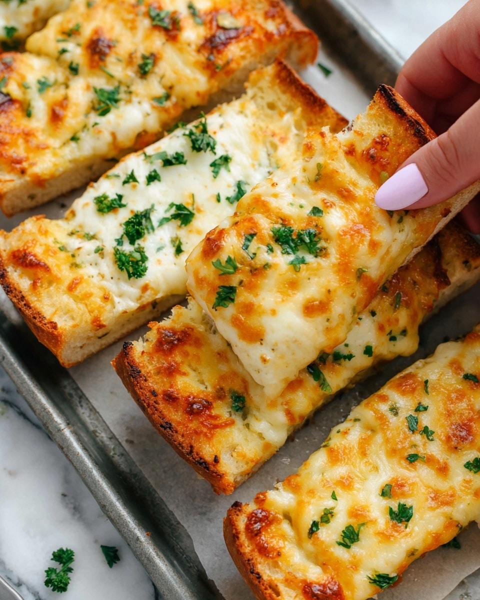 Easy Cheesy Garlic Bread Recipe
