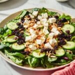 Crunchy Spinach Cranberry Almond Salad Recipe