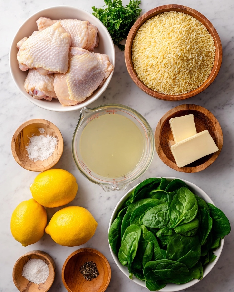 One Pan Lemon Garlic Chicken Thighs with Orzo Recipe