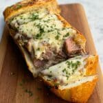 Steak Stuffed Bread Boat Recipe
