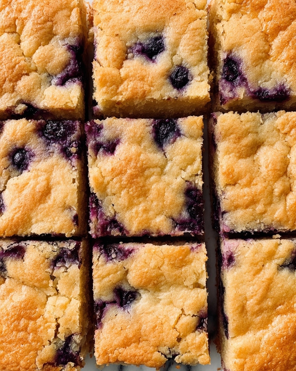 Creamy Blueberry Blondies Recipe