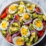 Homemade Workout Egg Avocado Salad Recipe
