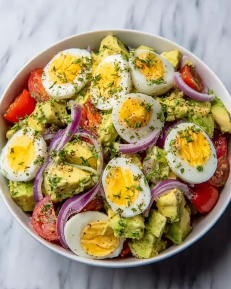 Homemade Workout Egg Avocado Salad Recipe