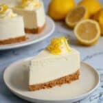 No Bake Lemon Cheesecake (6-Ingredient Recipe)