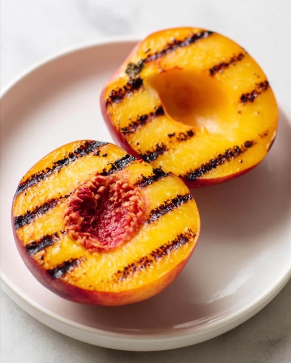 Succulent Grilled Peaches with Honey Chevre Recipe