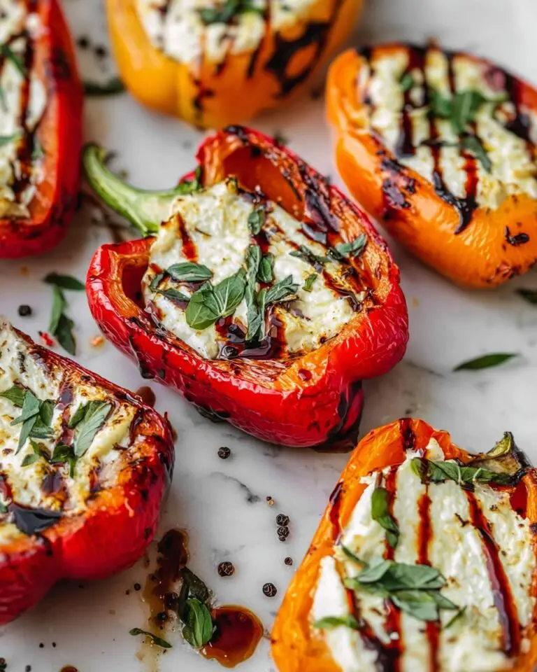 Roasted Goat Cheese Stuffed Mini Peppers (Easy Appetizer) Recipe