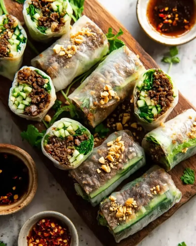 Thai Basil Beef Rolls Recipe