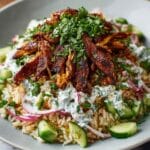 Chicken Shawarma Crispy Rice Salad Recipe