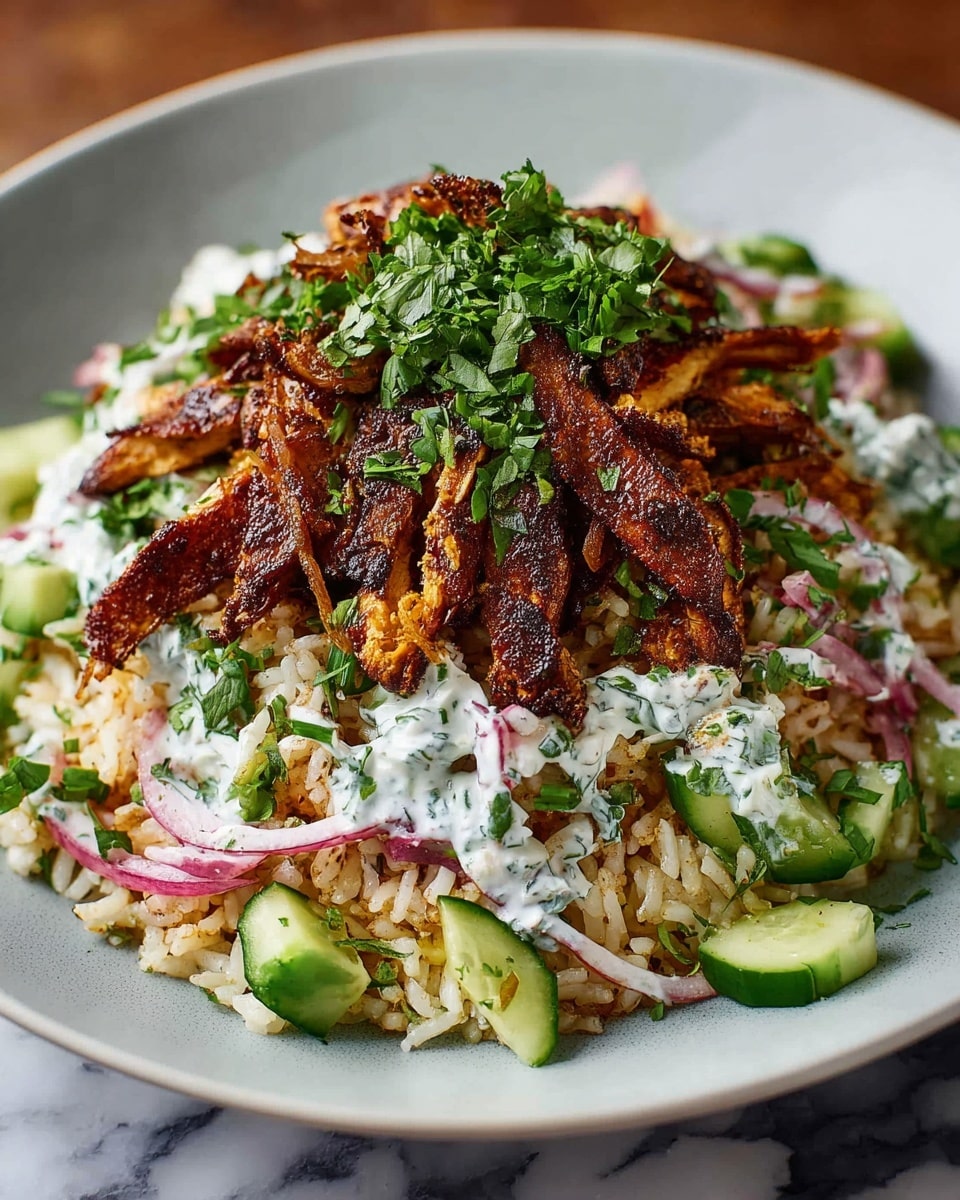 Chicken Shawarma Crispy Rice Salad Recipe