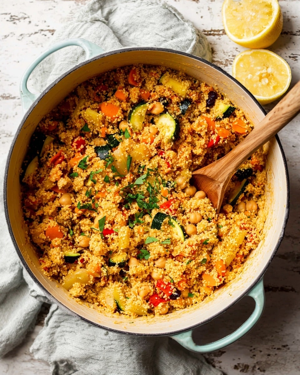 Moroccan Couscous with Roast Vegetables Recipe