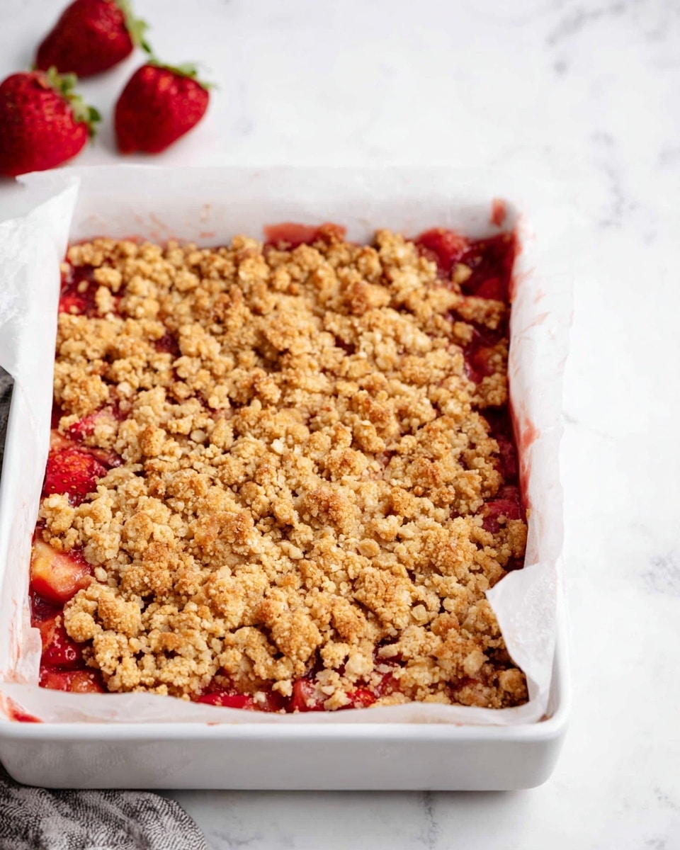 Strawberry Rhubarb Bars Recipe