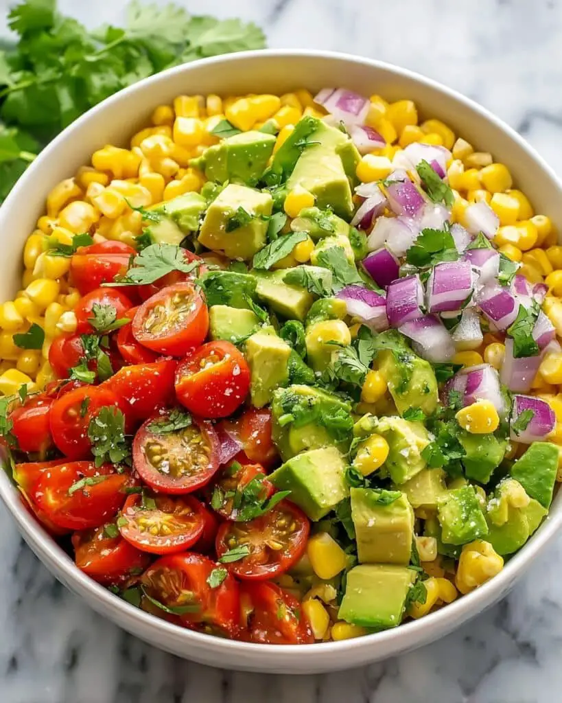 Summer Corn Salad with Avocado Recipe