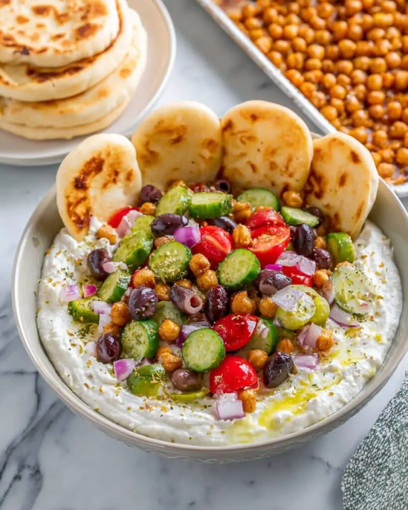 Cottage Cheese & Chickpea Salad Bowl Recipe