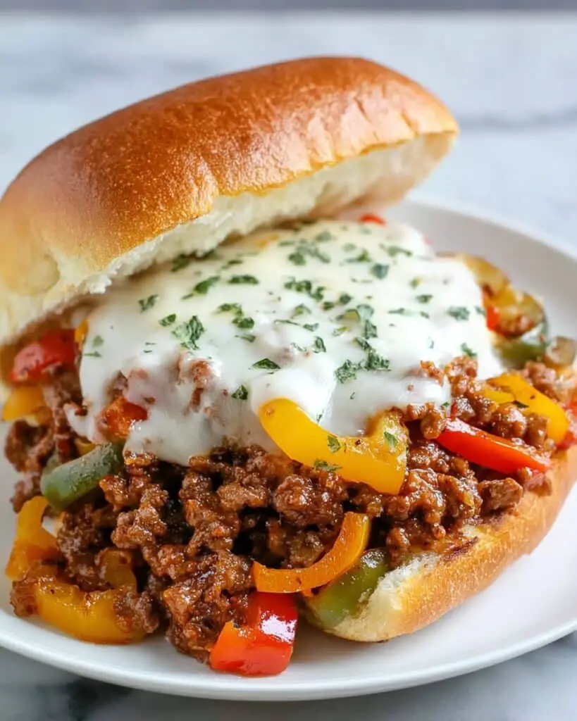 Philly Cheesesteak Sloppy Joes Recipe