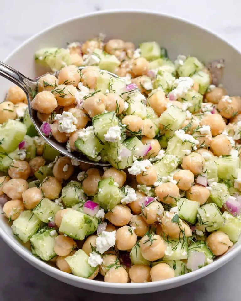 Chickpea Cucumber Feta Salad Recipe