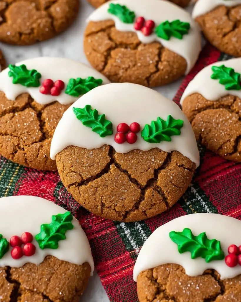 White Chocolate Dipped Ginger Cookies Recipe