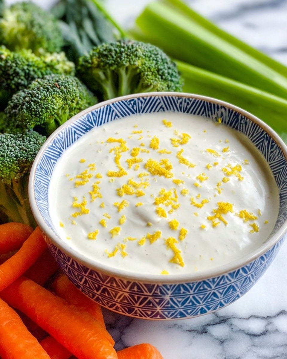 A rectangular silver tray shows a colorful vegetable platter arranged in sections around a white bowl of creamy white dip topped with yellow zest in the center. On the top left, there are bright orange carrot sticks piled neatly. Below the carrots is a bunch of vibrant green broccoli florets. To the right of the broccoli and carrots, thick green snow peas are lined up filling the right side of the tray. Along the bottom edge, a row of cooked green asparagus spears stretches across. The tray rests on a wooden surface with a white marbled texture background barely visible, photo taken with an iphone --ar 4:5 --v 7