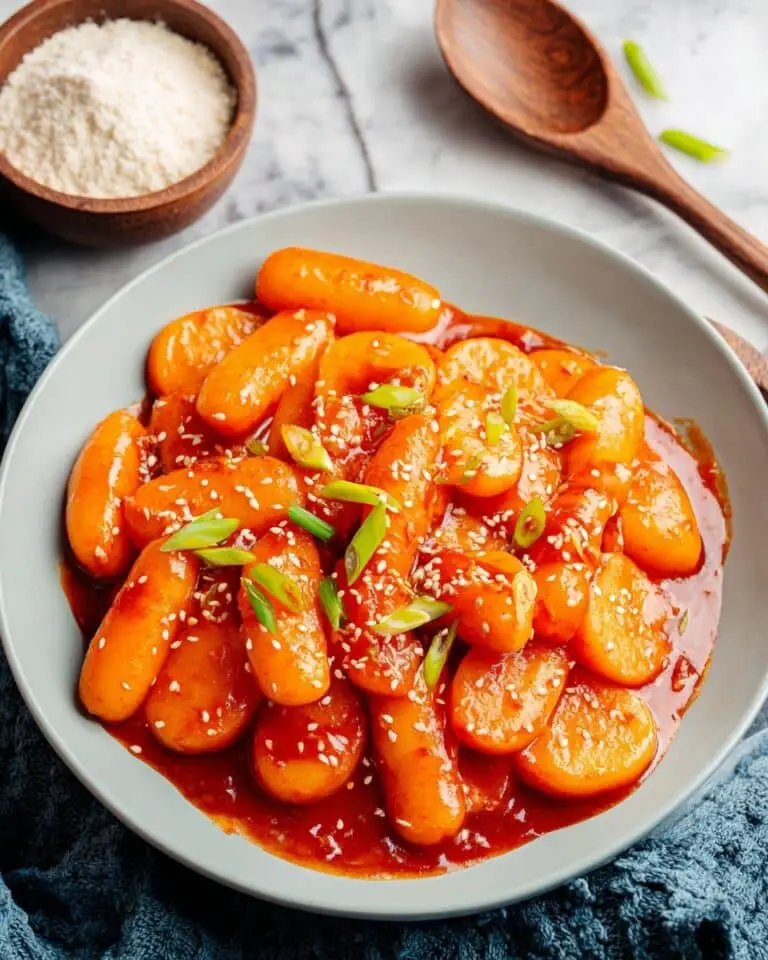 Easy Vegan Tteokbokki (Spicy Korean Rice Cakes) Recipe